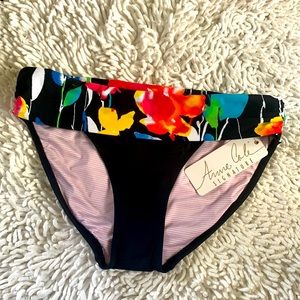 Anne Cole Signature Floral Bikini Bottoms Sz Medium